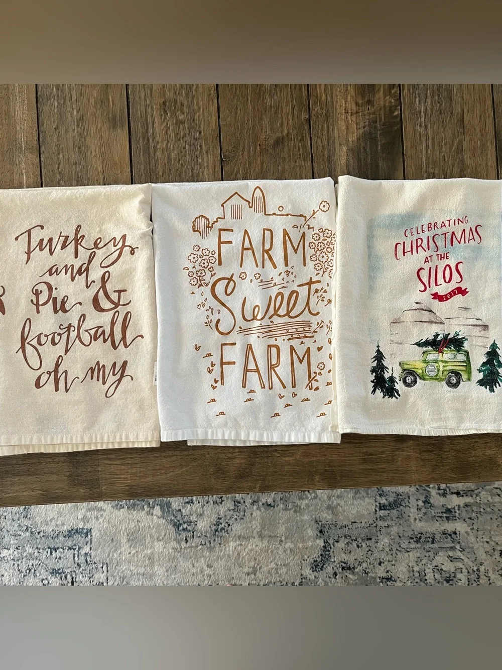 Holiday & Farm Sweet Farm Decorative Kitchen Towels Bundle of 3
